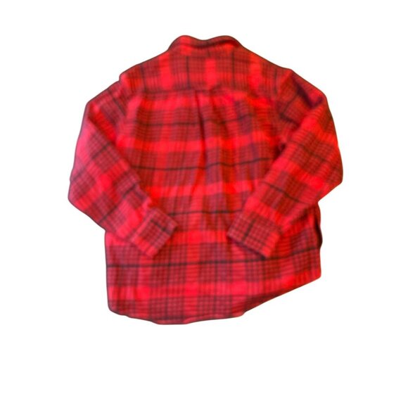 Vintage Woolrich Red & Black Plaid Flannel Button-Up Shirt XL - Picture 6 of 6